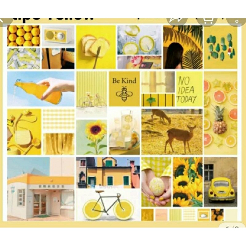 

Stiker Art Paper plastik semi transparan warna nuansa lemon