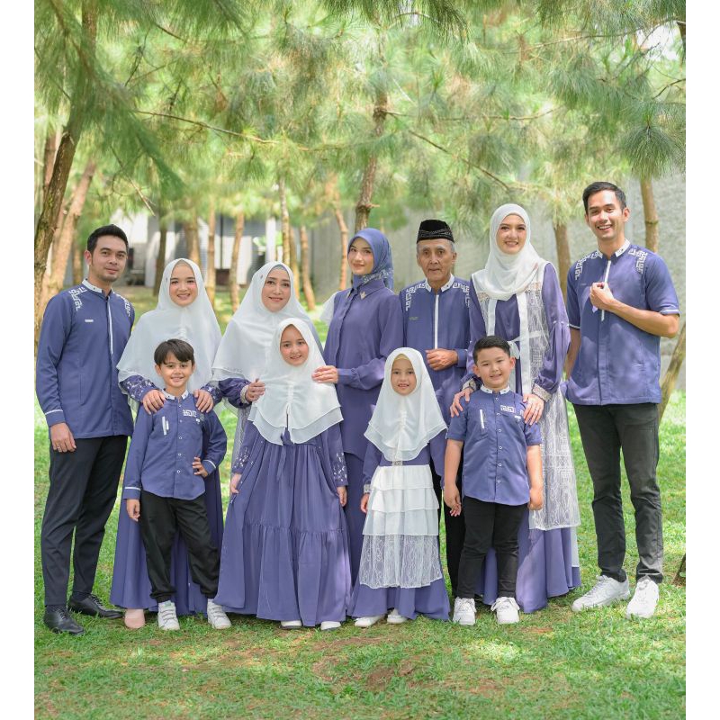 SARIMBIT ALEXANDRIA AHZARAYY VALDYA FAMILY SET LEBARAN 2024 ALEXANDRIA GAMIS TUNIK KHIMAR DEWASA ANA
