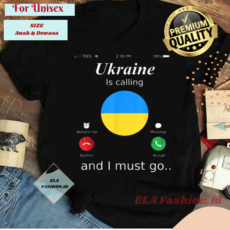 Kaos Gambar Logo Kata Ukraina Kaus Lengan Pendek Ukraina Klasik Bendera