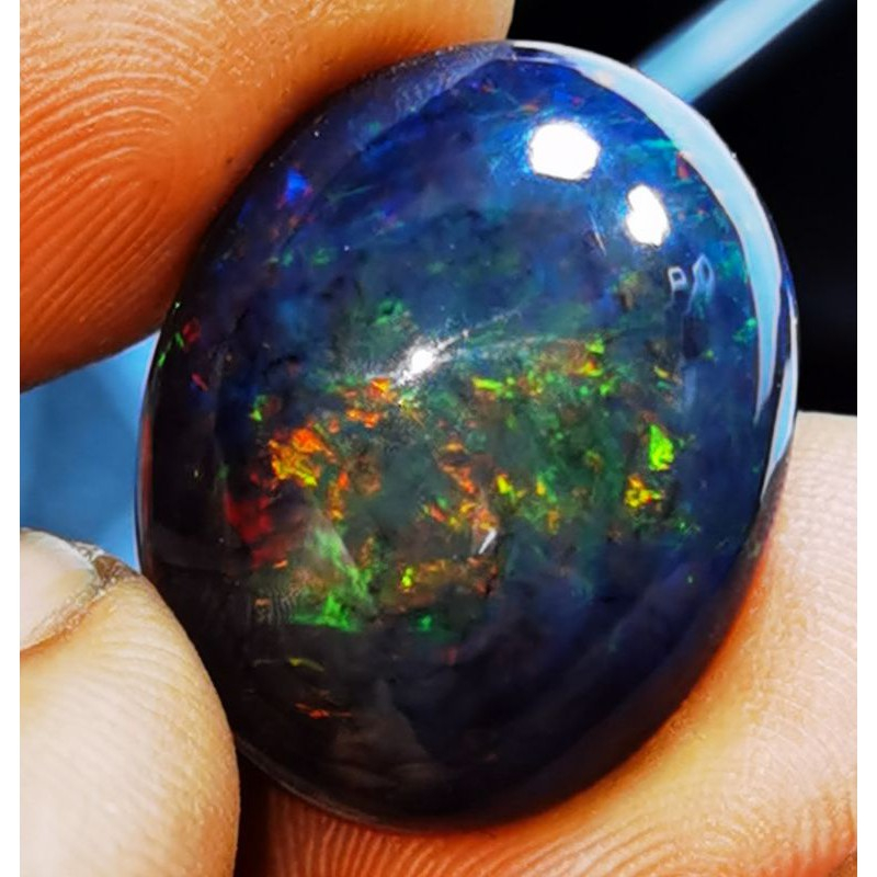 Batu natural kalimaya black oval super jumbo