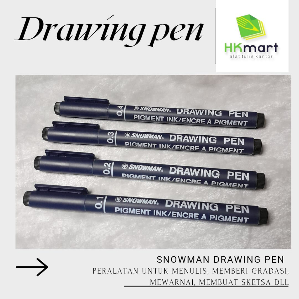 

DRAWING PEN SNOWMAN MURAHH