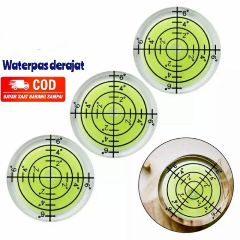 mini level waterpass mini bulat watepas derajat cocok untuk pengerjaan