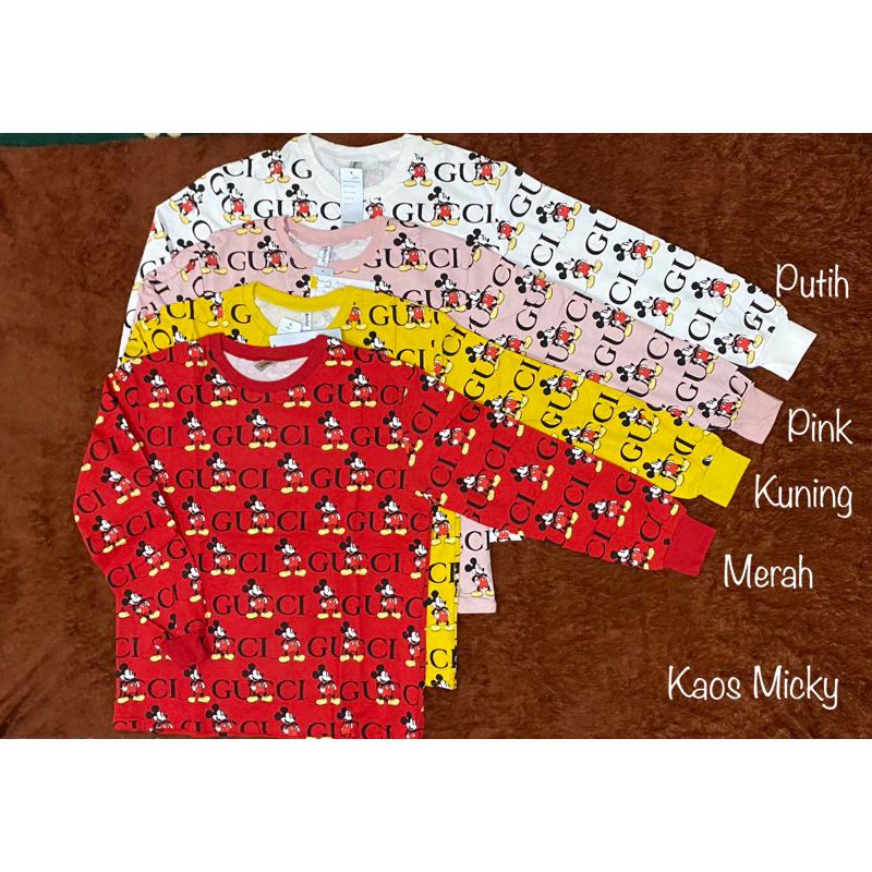 KAOS SWEATER MICKEY GUCCI IMPORT