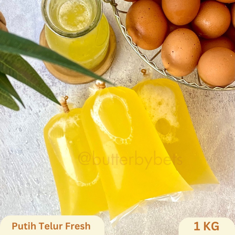 Putih Telur Mentah 1kg Fresh (bukan frozen)