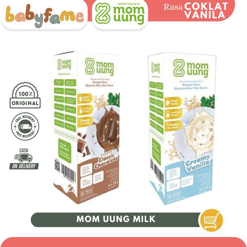 

MOM UUNG MILK | RASA VANILA & CHOCOLATE | SUSU