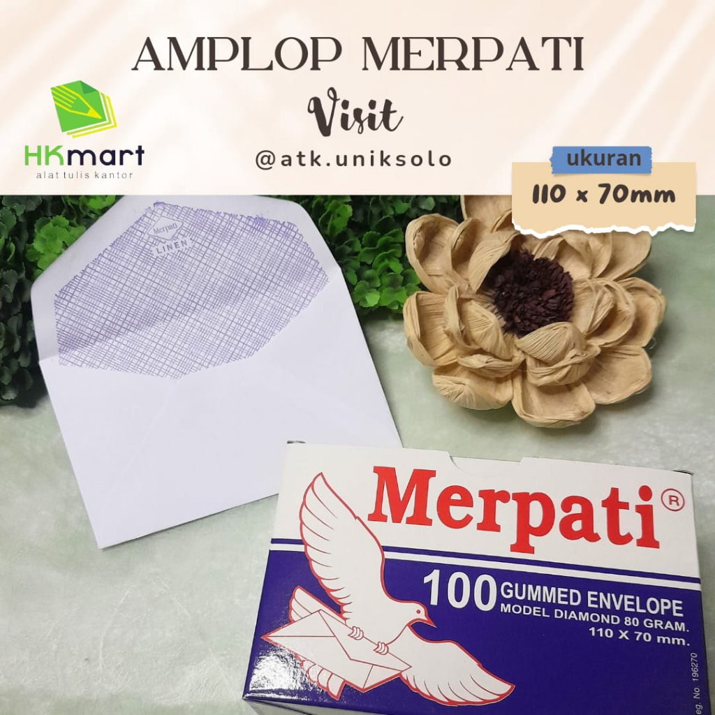 

AMPLOP MERPATI VISIT 80GR MURAH 1pack