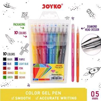 

Bolpen Gel warna JOYKO GPC-310 10 warna