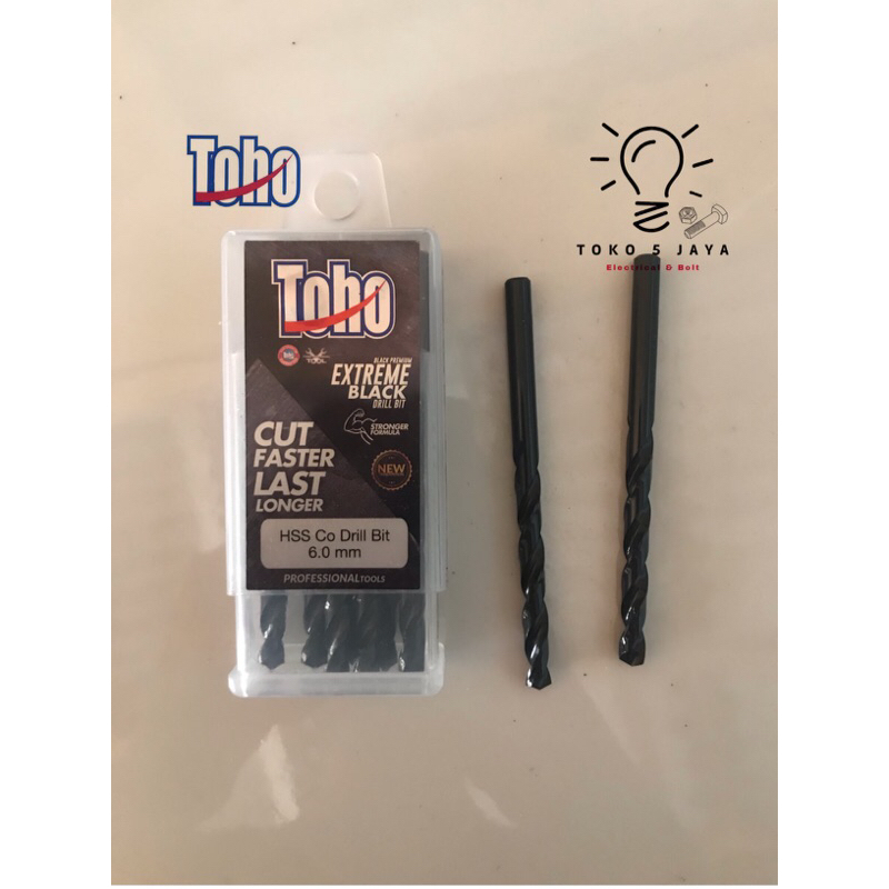 mata bor toho 6 mm / mata bor besi 6 mm / mata bor hss cobalt / mata bor toho / mata bor stainless s