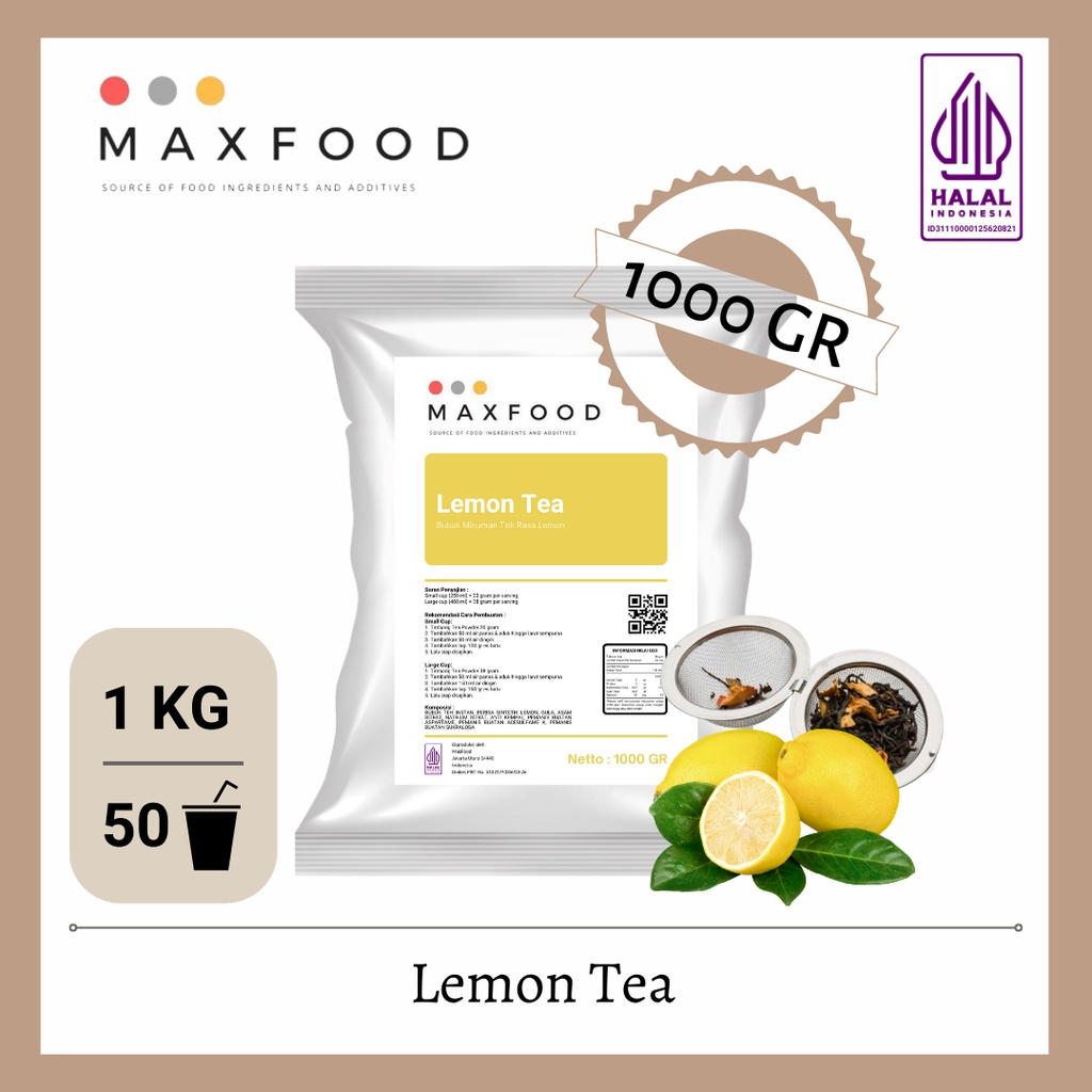 

Bubuk Minuman Lemon Tea Instant / Minuman Instan Teh Lemon ( 1kg )