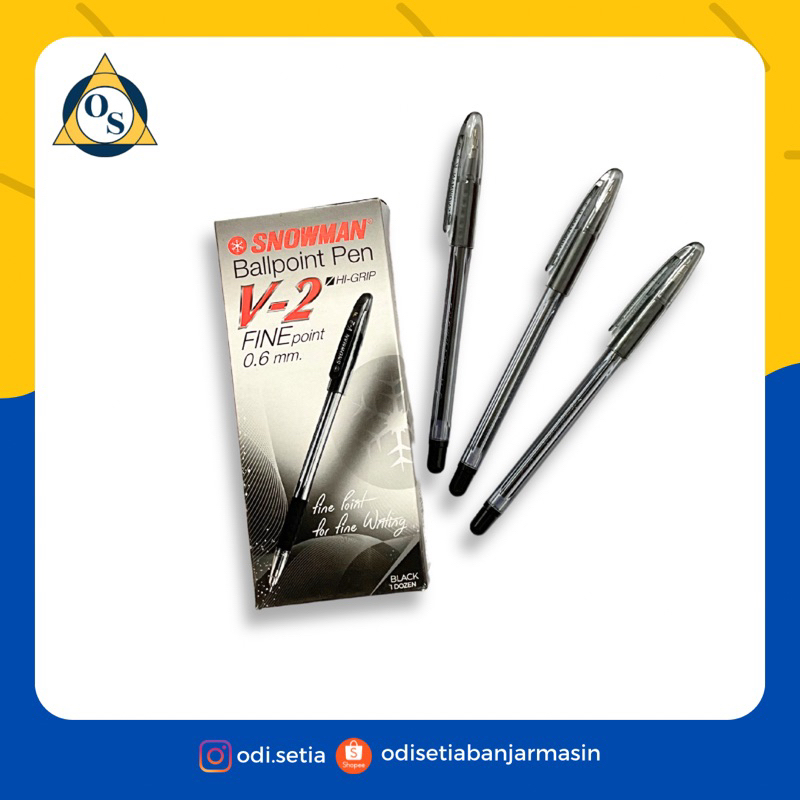 

PULPEN SNOWMAN V-2 X-FINE HITAM, BIRU