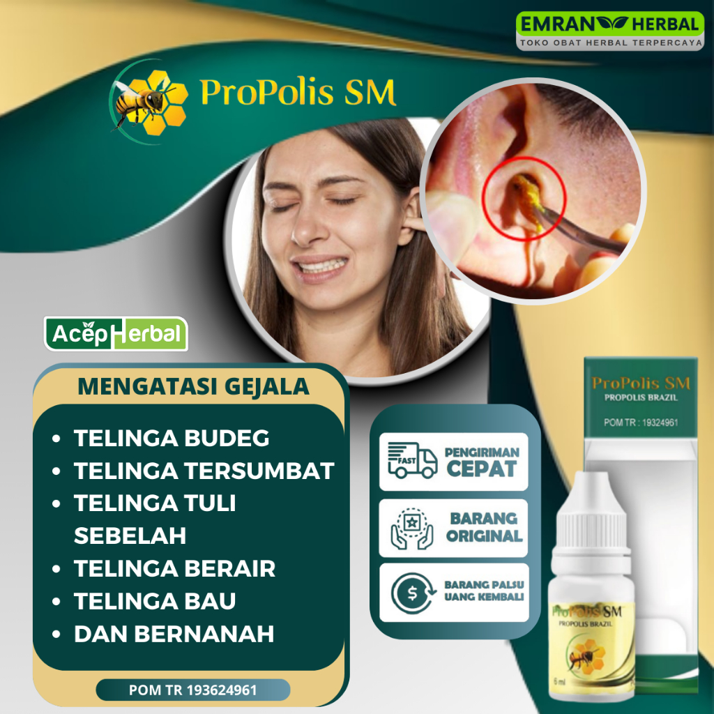 Obat Telinga Budeg - Telinga Tersumbat - Telinga Tuli Sebelah - Telinga Berair - Telinga Bau dan Ber