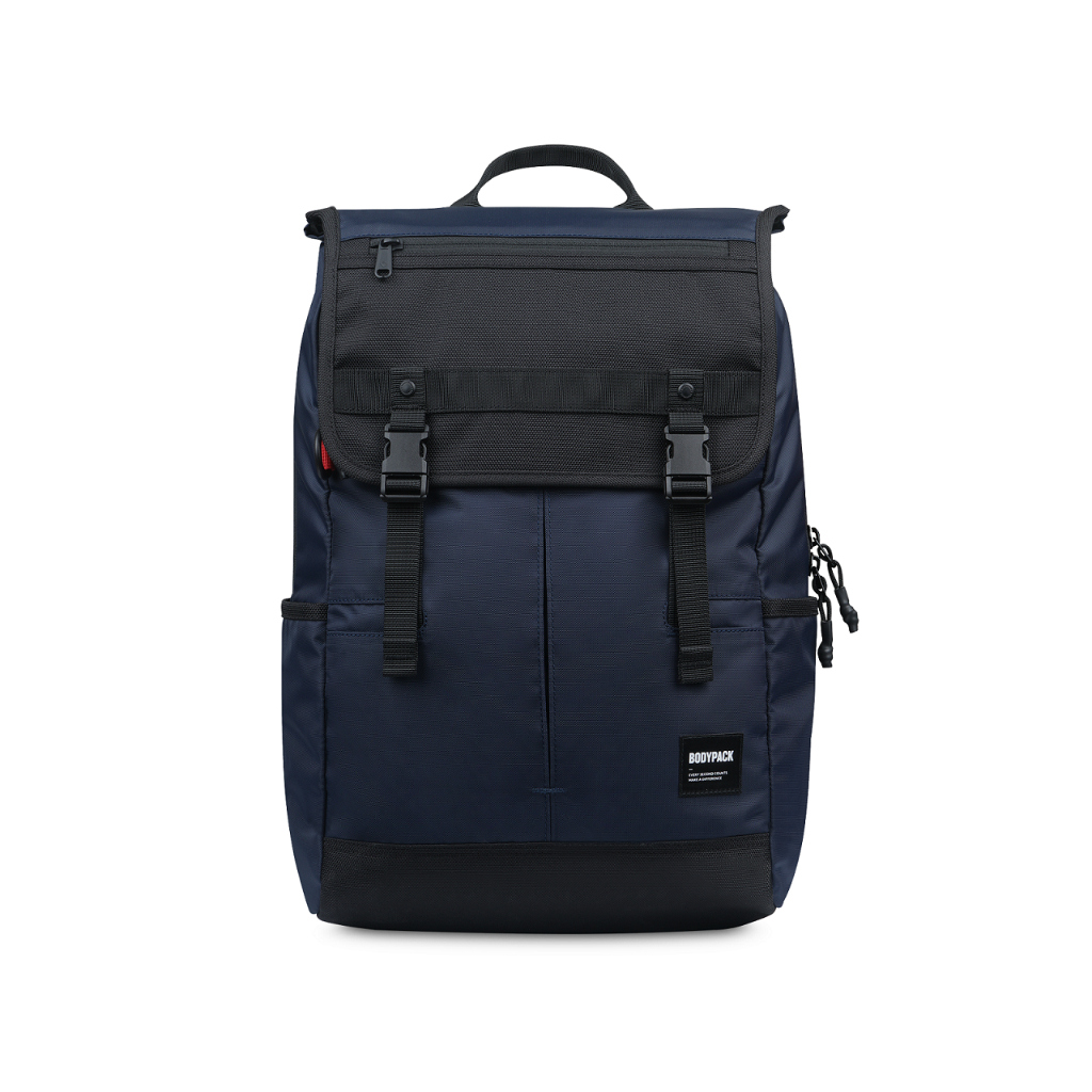 Tas Laptop Bodypack New Rampage Laptop Backpack - Navy