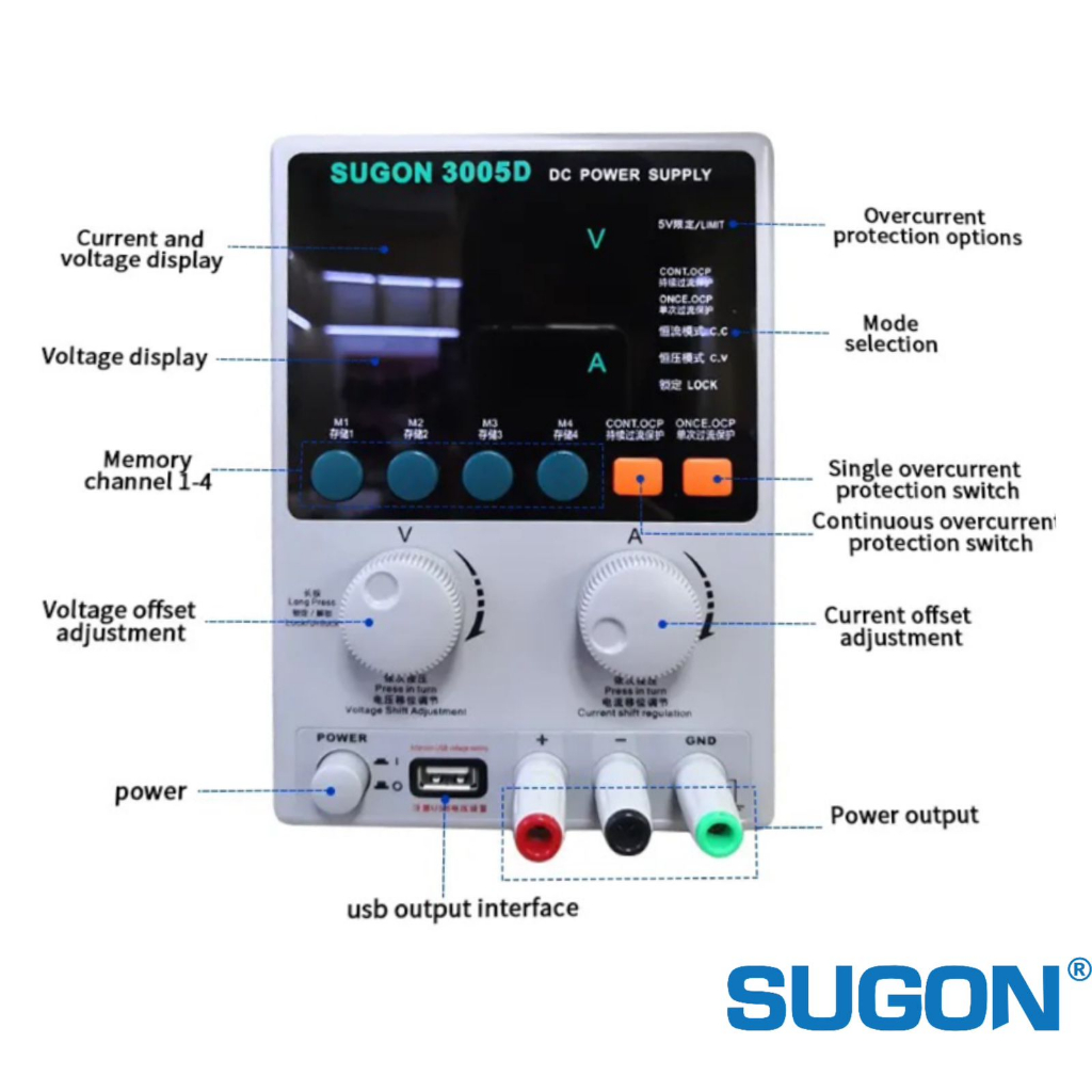 Original Power Supply Sugon 3005D - DC Power Supply