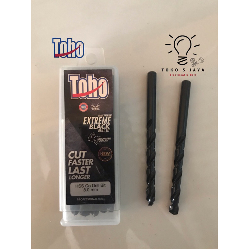 mata bor toho 8 mm / mata bor besi 8 mm / mata bor hss cobalt / mata bor toho / mata bor stainless s