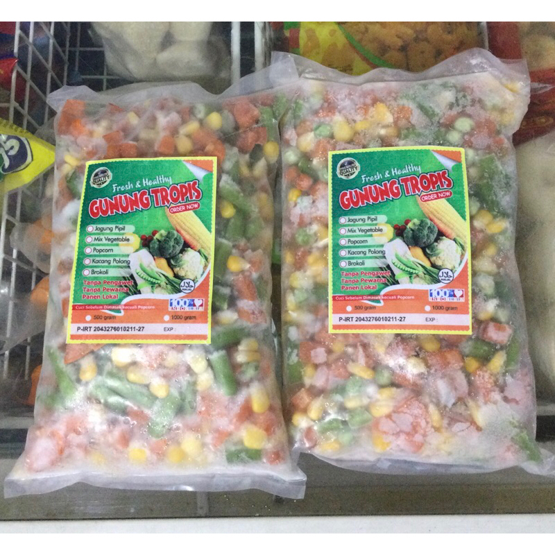 

Mixed Vegetable 500gr
