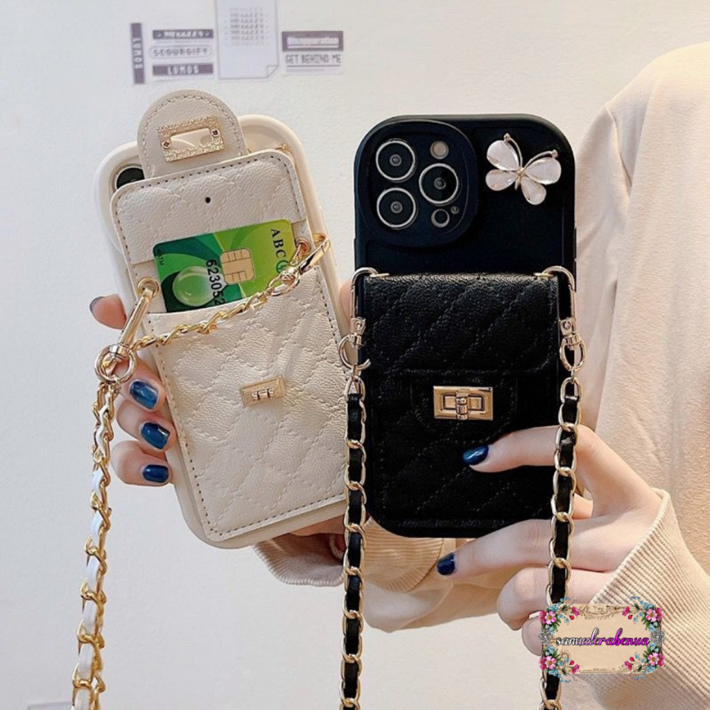 GC30 SOFTCASE SILIKON TALI DOMPET CASING RANTAI 1M FOR IPHONE 6 6+ 7 8 7+ 8+ X XS XR XS MAX 11 12 13