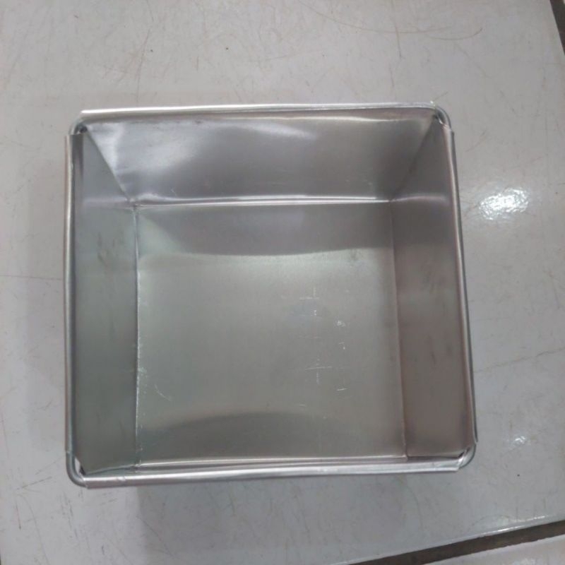 loyang kue kotak 12 x 12 x 7 loyang aluminium - loyang kue - loyang cake