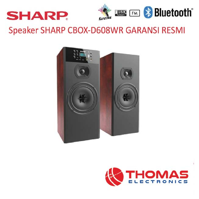 Speaker SHARP CBOX D608 WR / SPEAKER SHARP CBOX D608WR / SPEAKER SHARP CBOX D 608 WR GARANSI RESMI