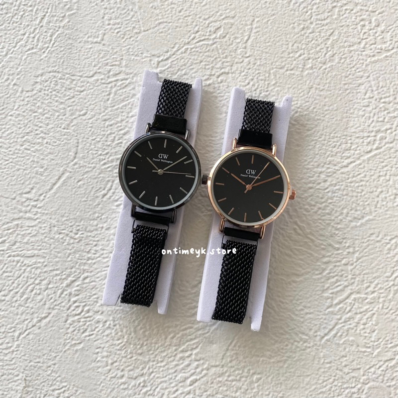 Jam Tangan Wanita Magnet 32mm Rosegold Blackgold Silver (Bisa COD)