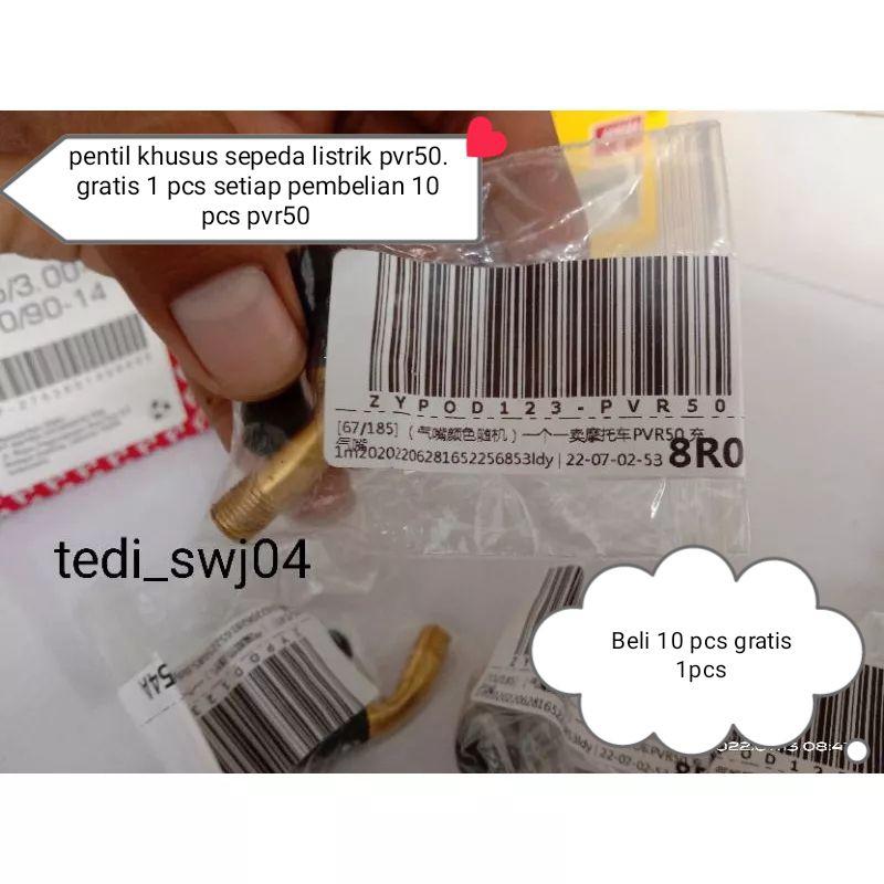 PENTIL TUBLES SEPEDA LISTRIK