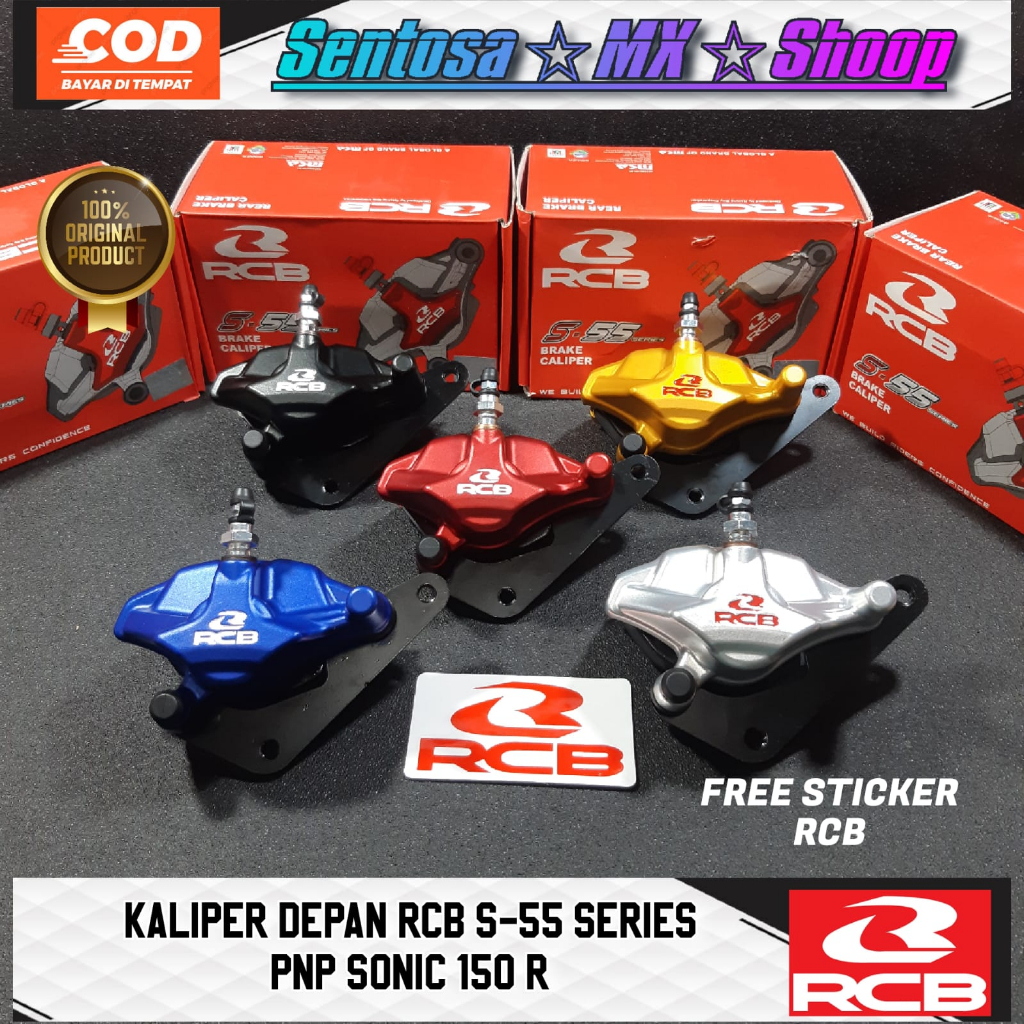 [ SONIC 150 R ] KALIPER / KEPALA BABI / BRAKE CALIPER DEPAN RCB S-55 SERIES PEMASANGAN PNP TANPA RUB
