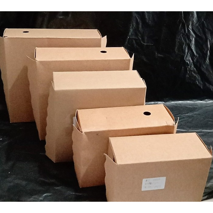 DOS Kue Kraft / Dos Nasi Kotak Coklat R3, R5, R8, R10 @100 Pcs