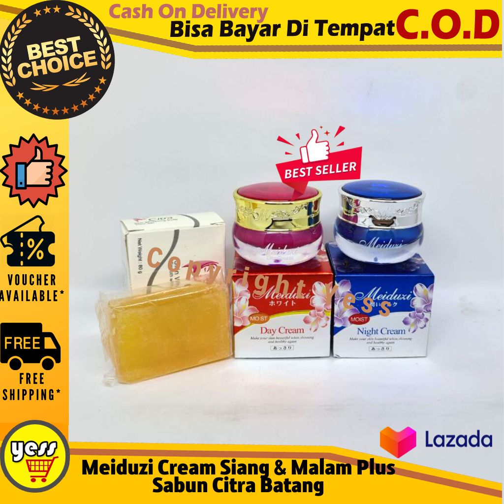 MEIDUZI Cream Siang dan Malam Plus Sabun Citra Batang ( Asli LOGO M ya... )