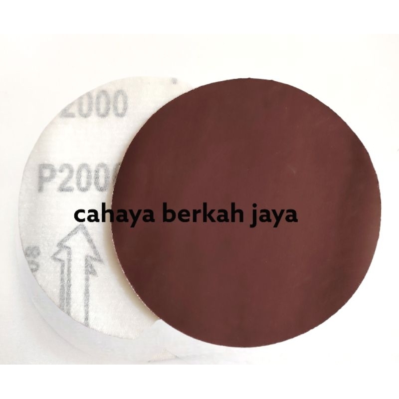 Amplas Bulat Velcro Tempel Gurinda 4 inch/ Grit -2000 - 1PCS
