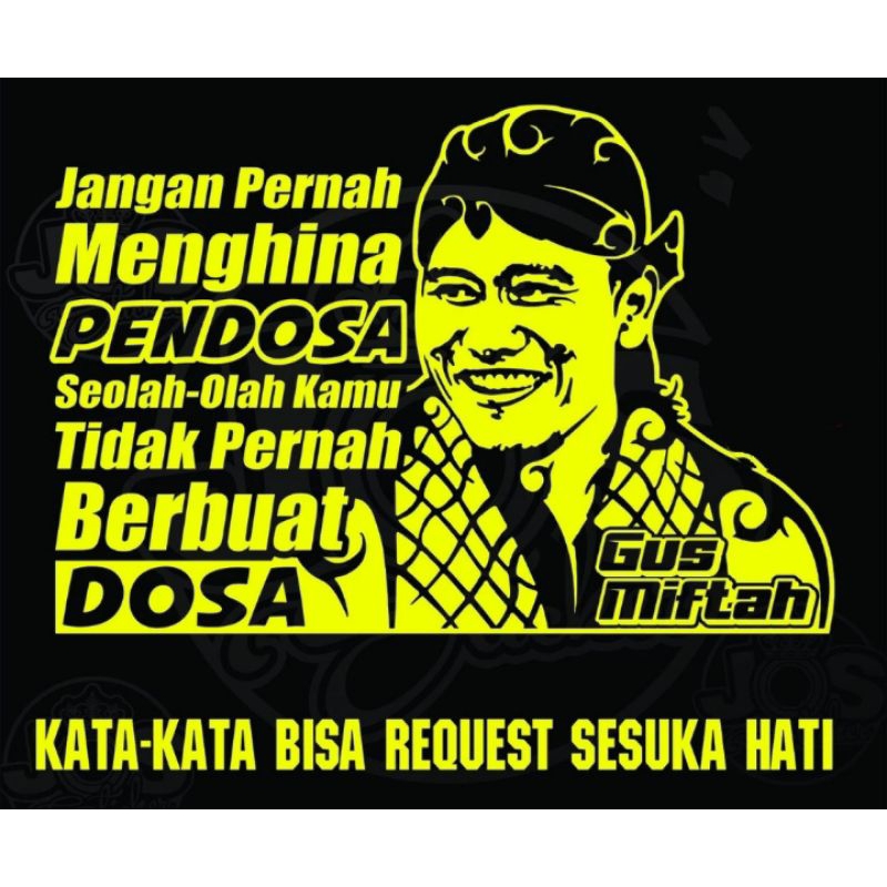 cating sticker gus miftah