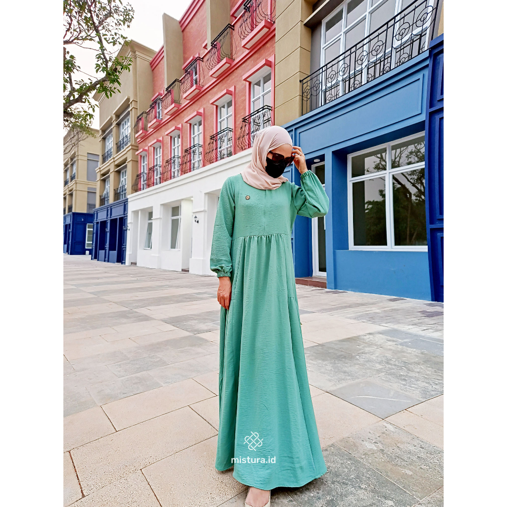 GAMIS MURAH MUSLIMAH SYARI DRESS KONDANGAN AIZA | MISTURA