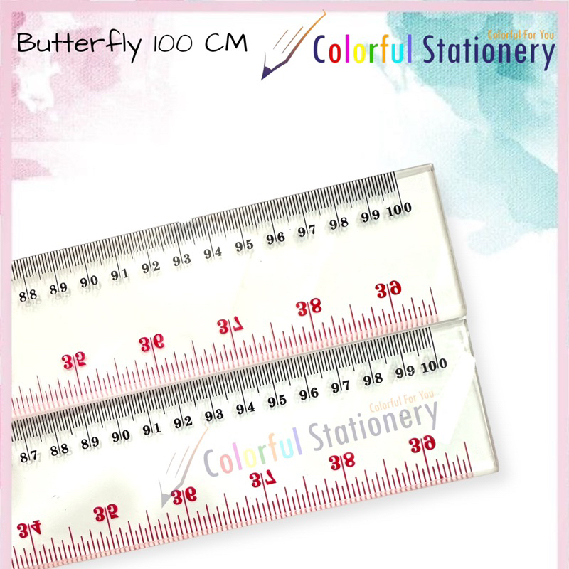 

Penggaris / Mistar Butterfly 100 cm