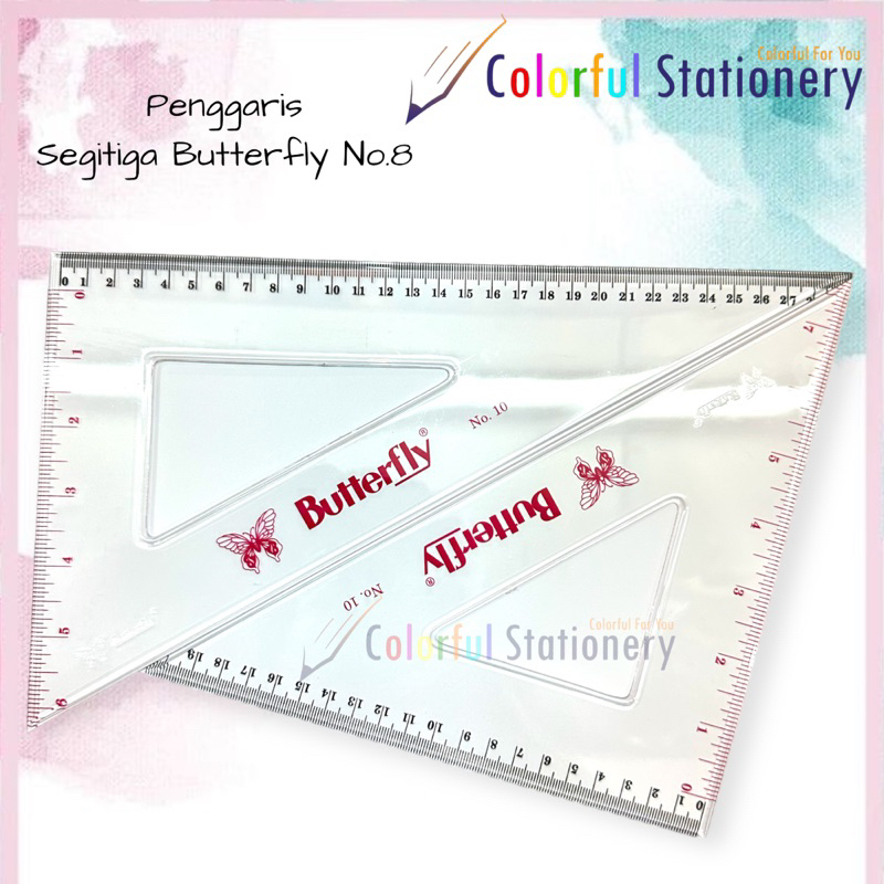 

Penggaris / Mistar Segitiga Butterfly No.10