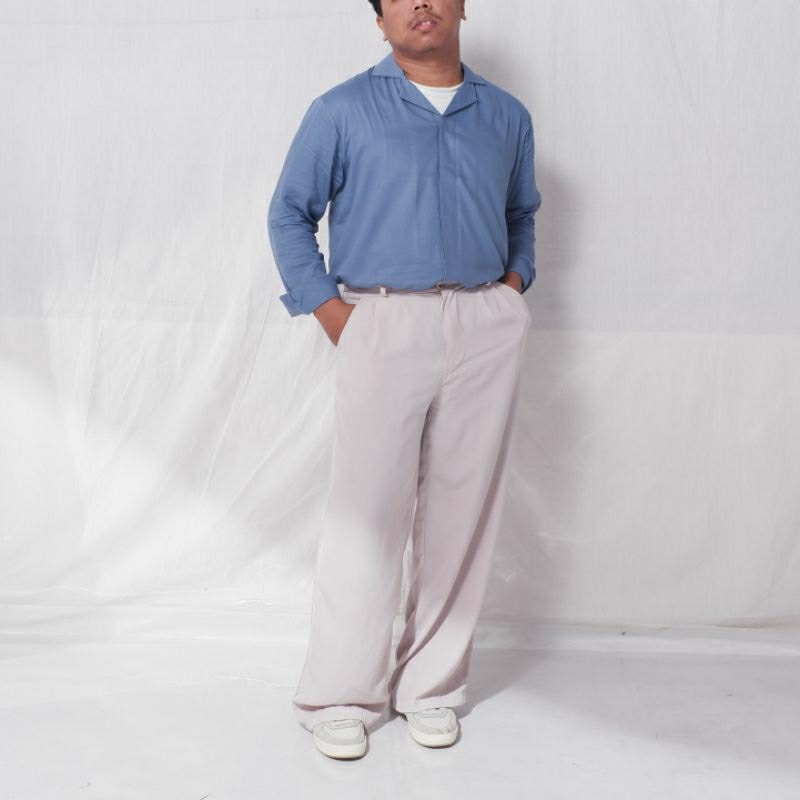 GAMME LONG SLEEVE SHIRT - KEMEJA LENGAN PANJANG KOREA - KEMEJA PRIA WANITA