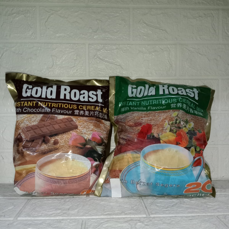 

Goldroast sereal vanila-coklat 20sachet
