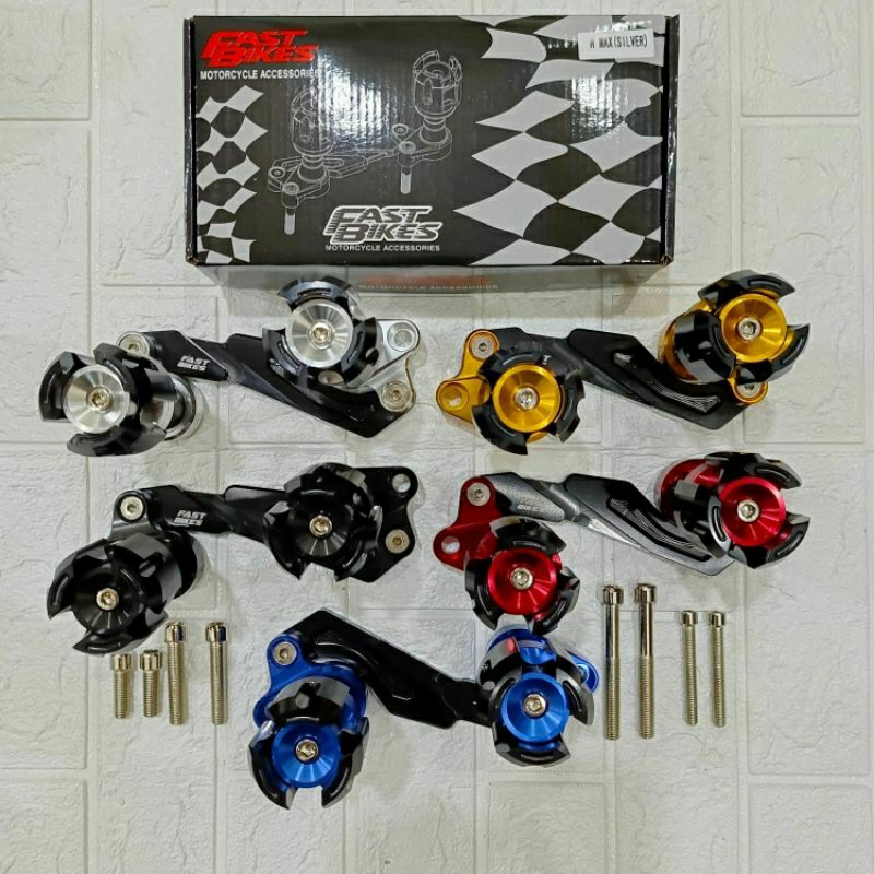 jalu knalpot full cnc slider fast bikes pelindung slider knalpot cnc nmax aerox pcx lexy adv