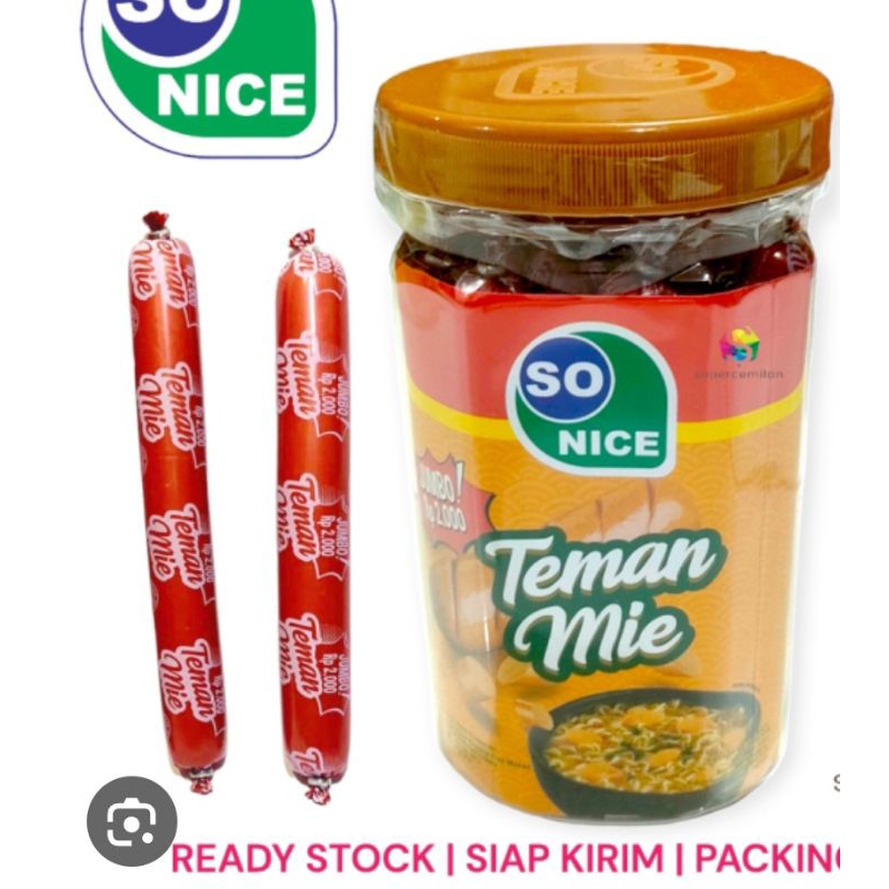 

Sosis So Nice Teman Mie Jumbo 1 Toples isi 17 Pcs @40 gram