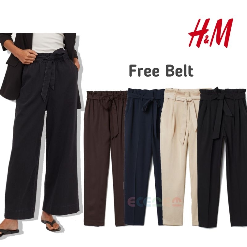Celana Hnm Paper Bag Pants Wanita Trousers wanita Hnm kulot