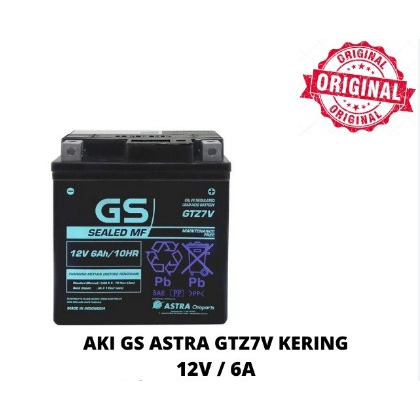 GS ASTRA AKI GTZ-7V untuk motor Yamaha Nmax 155,Aerox 155