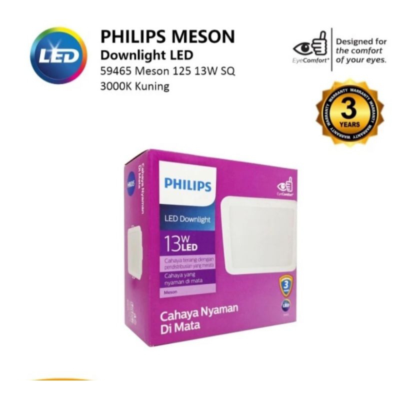Downlight Philips Meson 13 Watt Kotak Inbow 13WLED