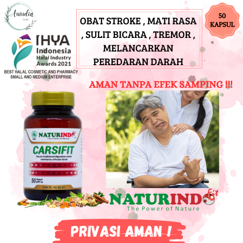 Obat Stroke Sulit Bicara Tremor Mati Rasa Kaku Sebelah Stroke Ringan Sulit Jalan Carsifit Naturindo