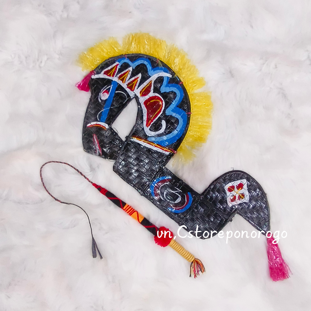 JARANAN ANAK + PECUT PAKET MURAH / kuda lumping / kuda lumping anak / kuda pegon / barongan / devil 