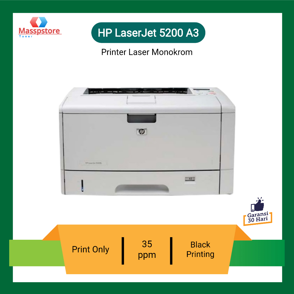 Printer hp laserjet 5200 A3 printer A3 5200  Printer Laser Hitam putih