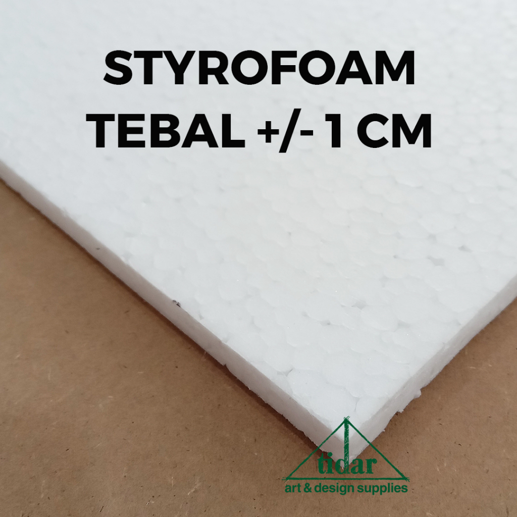Styrofoam Tebal 1 CM- Sterofoam 10 MM - Gabus - Foamboard - Foam Board