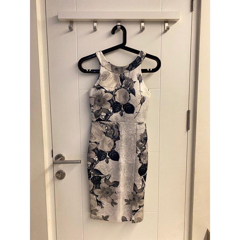 Halter Dress - Bodycon - Mini Dress - Dress Pesta - Floral Dress