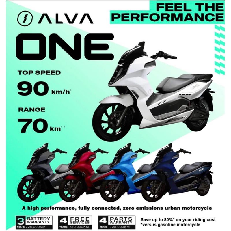 MOTOR LISTRIK - ALVA ONE - SUBSIDI 7JUTA