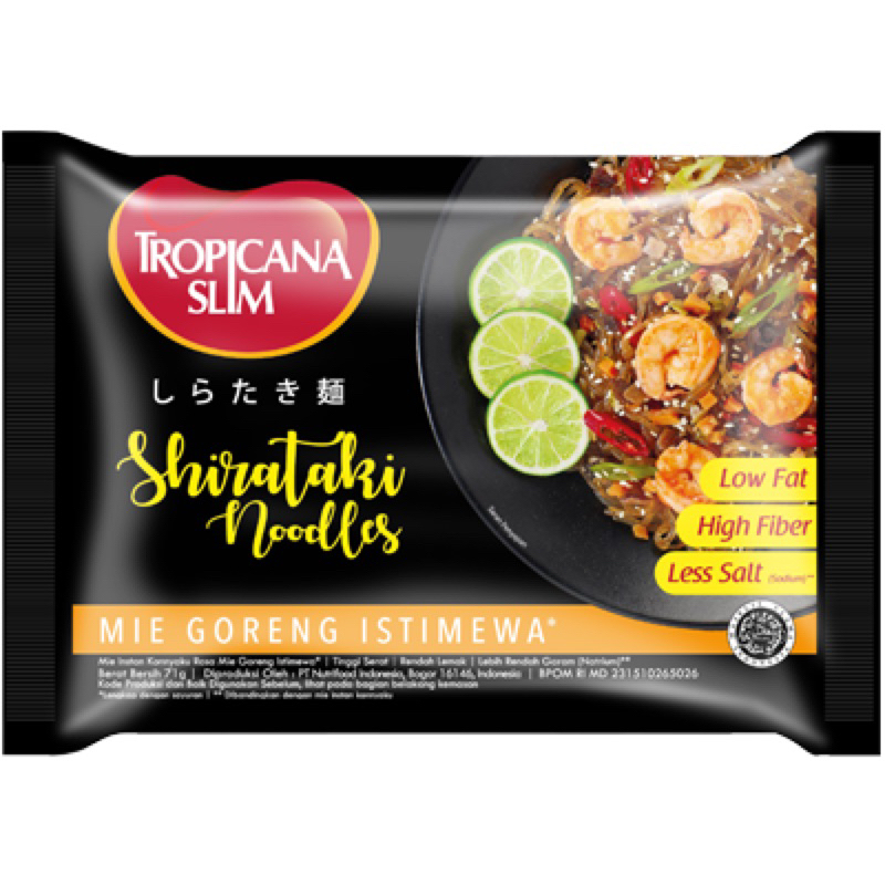 Tropicana Slim mie shirataki untuk diet & diabetes