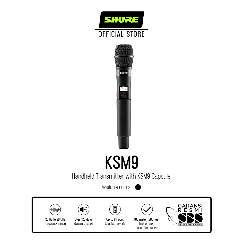 Shure QLXD2/KSM9 Digital Wireless Microphone