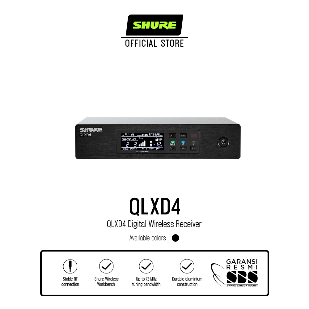 Shure QLXD4A Digital Wireless Receiver