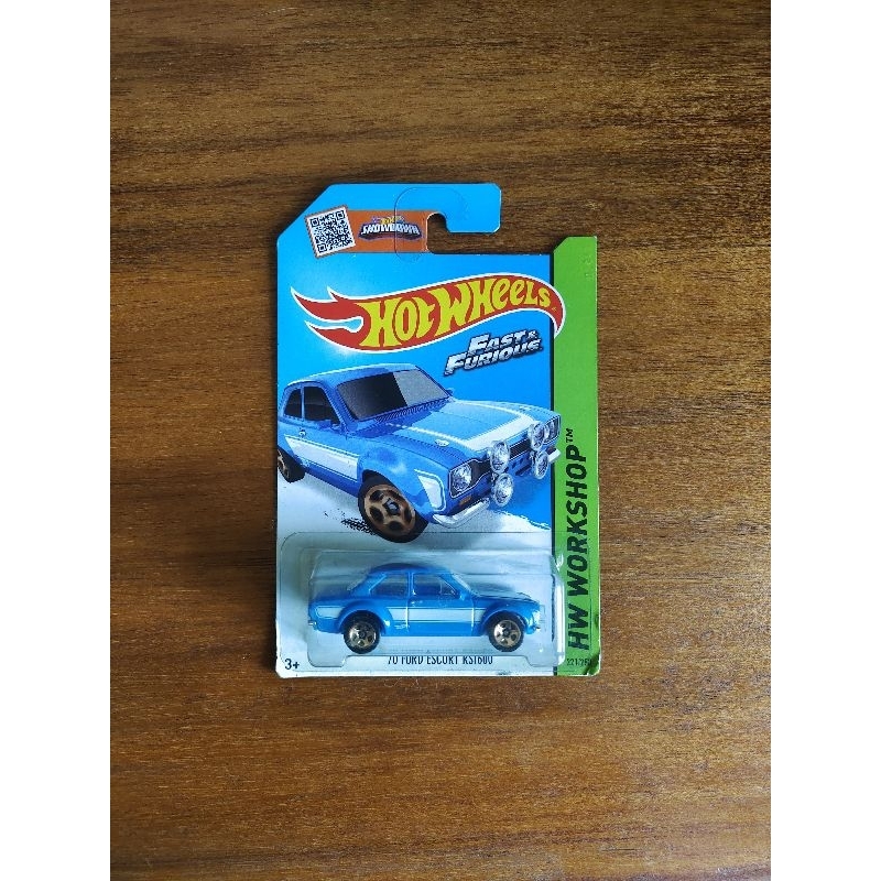 Hot wheels '70 ford escort RS 1600 biru fast and furious