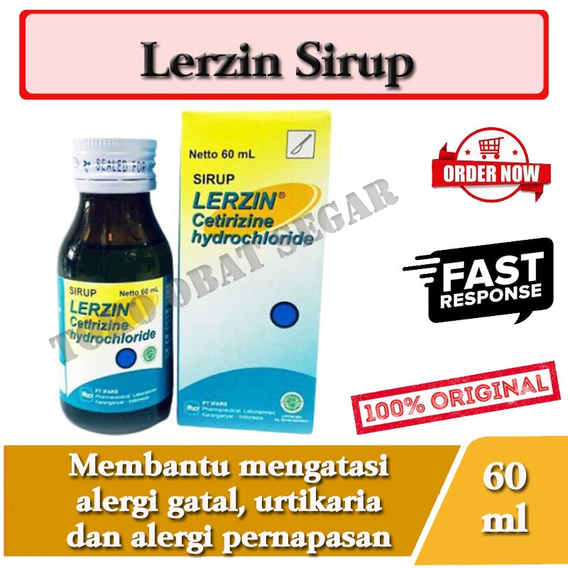 Lerzin Sirup Obat Alergi Gatal dan Pilek Anak-Anak